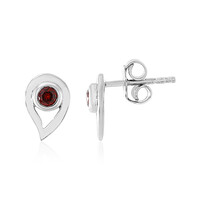 Pendientes en plata con Granate de Mozambique