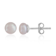 Pendientes en plata con Perla Freshwater