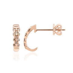 Pendientes en oro con Diamante rosa de Francia de Argyle SI1
