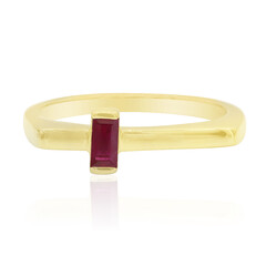 Anillo en plata con Rubí de Madagascar