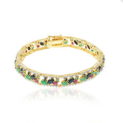 Brazalete en plata con Rubí