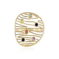 Anillo en oro con Zafiro naranja (Ornaments by de Melo)