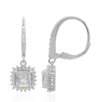 Pendientes en plata con Topacio Rayo de Luna