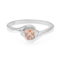 Anillo en plata con Zafiro Padparadscha