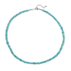 Collar en plata con Apatita azul