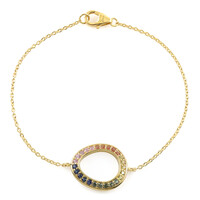 Brazalete en plata con Zafiro azul