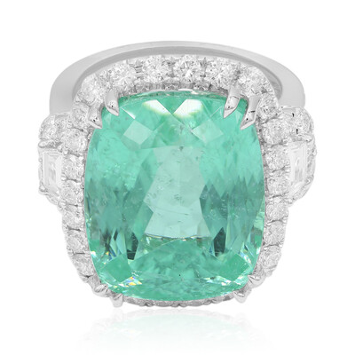 Anillo en oro con Turmalina Paraíba (CIRARI)