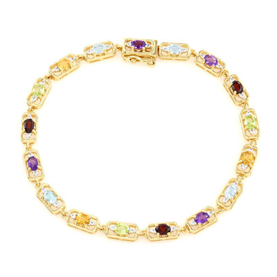 Brazalete en plata con Amatista de Zambia