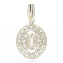 Colgante en plata con Turmalina cuprífera