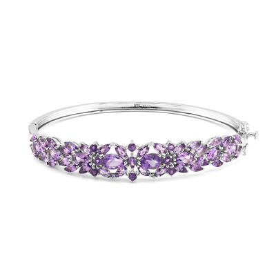 Brazalete en plata con Amatista