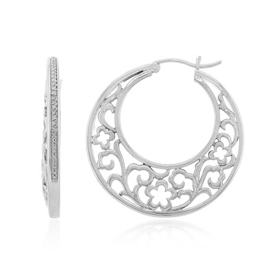 Pendientes en plata con Diamante