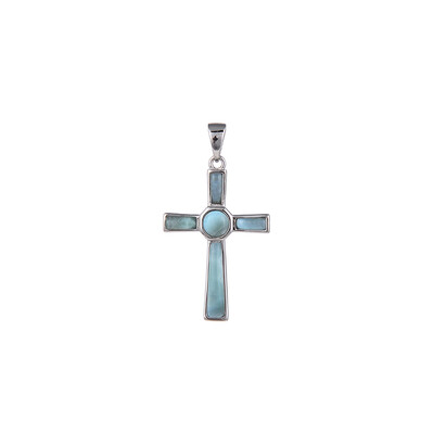 Colgante en plata con Larimar