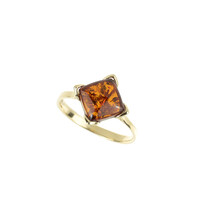 Anillo en plata con Ámbar báltico