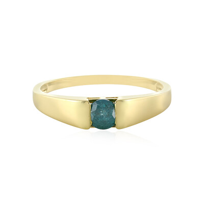 Anillo en oro con Diamante azul I3