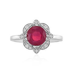 Anillo en plata con Rubí de Madagascar