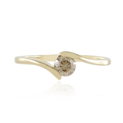 Anillo en oro con Diamante champán SI2