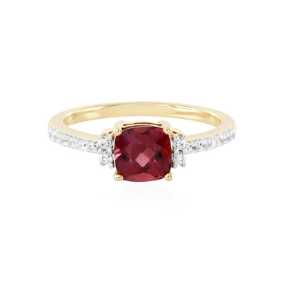 Anillo en plata con Granate de Malawi