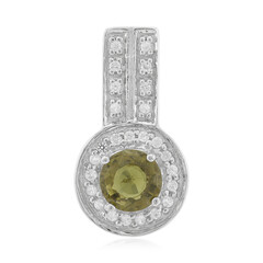 Colgante en plata con Turmalina cuprífera