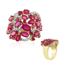 Anillo en oro con Rubí de Madagascar