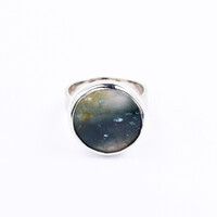 Anillo en plata con Jaspe ocelote