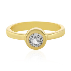 Anillo en plata con Topacio blanco