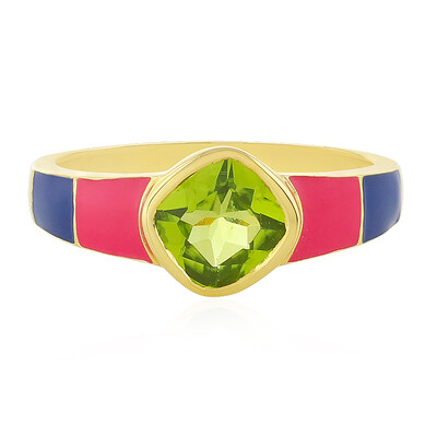 Anillo en plata con Peridoto