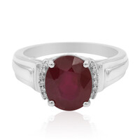 Anillo en plata con Rubí de Madagascar