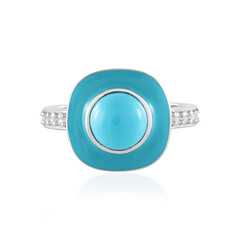 Anillo en plata con Turquesa bella durmiente