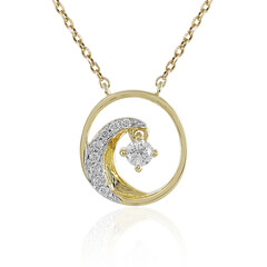 Collar en oro con Diamante limpio a lupa F (LUCENT DIAMONDS)
