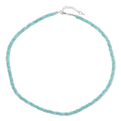 Collar en plata con Apatita azul