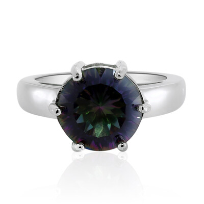 Anillo en plata con Cuarzo místico