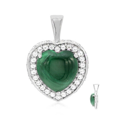 Colgante en plata con Malaquita