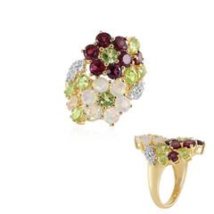 Anillo en plata con Rodolita