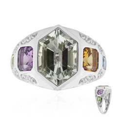 Anillo en plata con Amatista verde (Remy Rotenier)