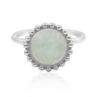 Anillo en plata con Aguamarina