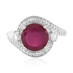 Anillo en plata con Rubí de Madagascar