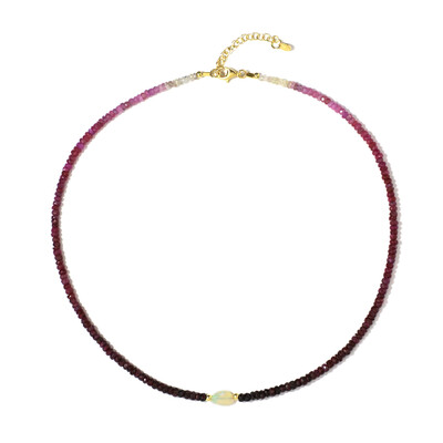 Collar en plata con Rubí de Tanzania (Riya)