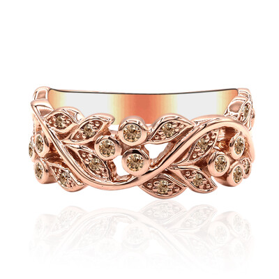 Anillo en oro con Diamante rosa de Francia de Argyle SI1 (Annette)