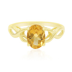 Anillo en oro con Citrino
