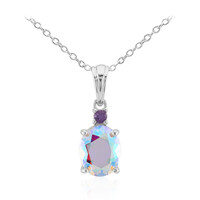 Collar en plata con Cuarzo Rayo de luna