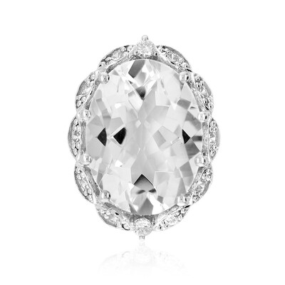 Colgante en plata con Cuarzo blanco