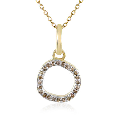 Collar en oro con Diamante champán I4