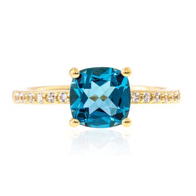 Anillo en plata con Topacio de Marambaia