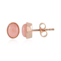 Pendientes en plata con Ópalo rosa