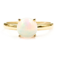 Anillo en oro con Ópalo de Welo