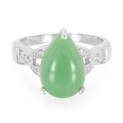 Anillo en plata con Aventurina