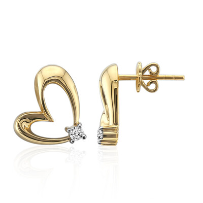 Pendientes en oro con Diamante SI1 (G) (Annette)