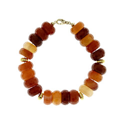 Brazalete en plata con Cornalina (CUSTODANA)