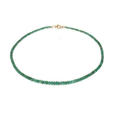 Collar en oro con Esmeralda de Zambia