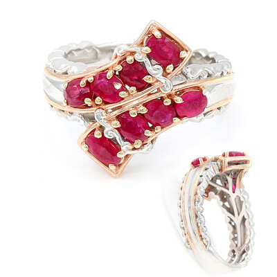 Anillo en plata con Rubí de Birmania (Gems en Vogue)
